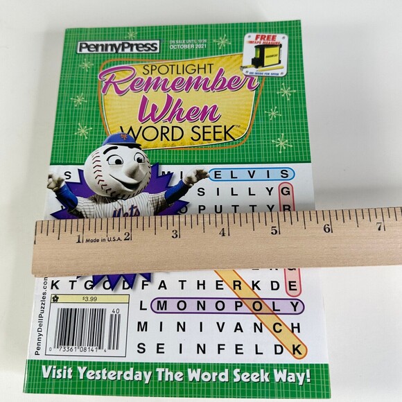 Penny Press Word Seek Lot of 4 - Picture 9 of 10